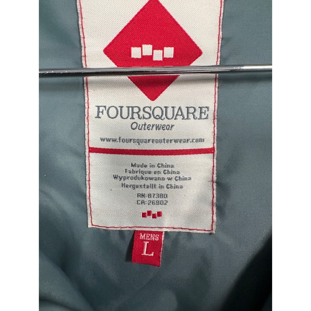 Foursquare Outerwear Mens Snowboard Jacket Large Colorblock Hooded Powder Skirt - Picture 3 of 15
